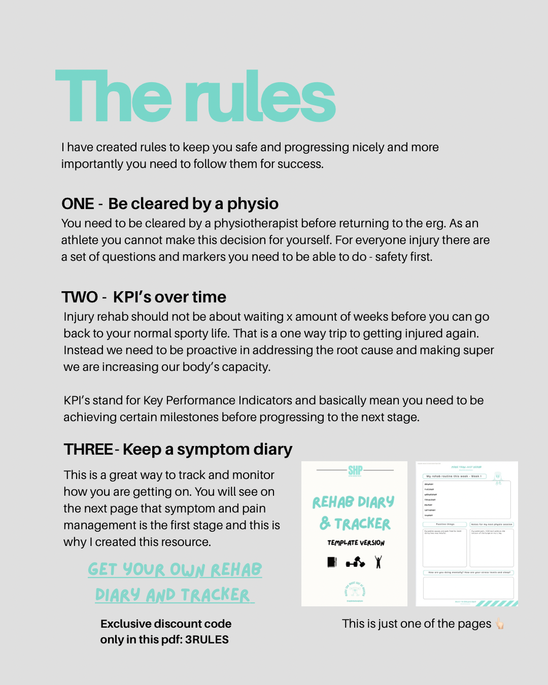 SHP’s 6 stage process to getting back on the ergo